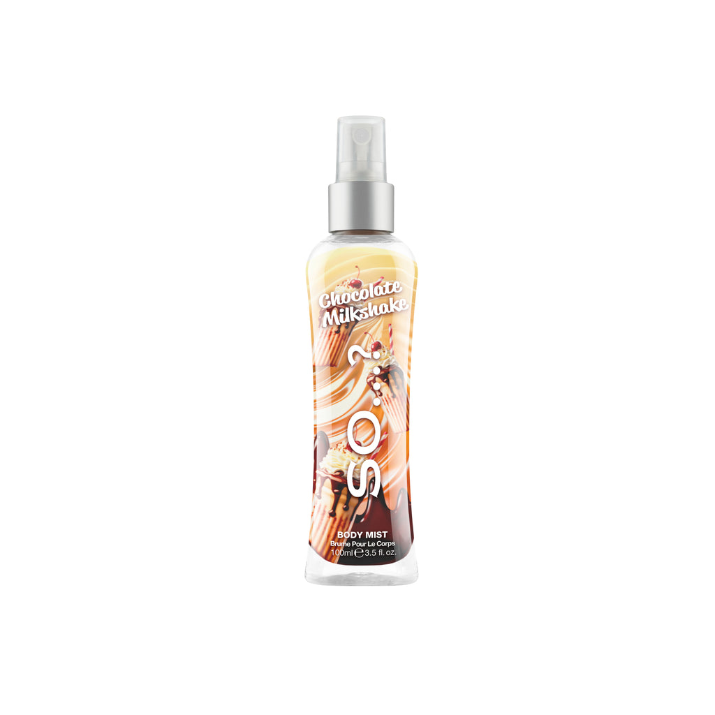 SO...? Chocolate Milkshake body mist er ekki prófað á dýrum, vegan og í endurnýjanlegum umbúðum