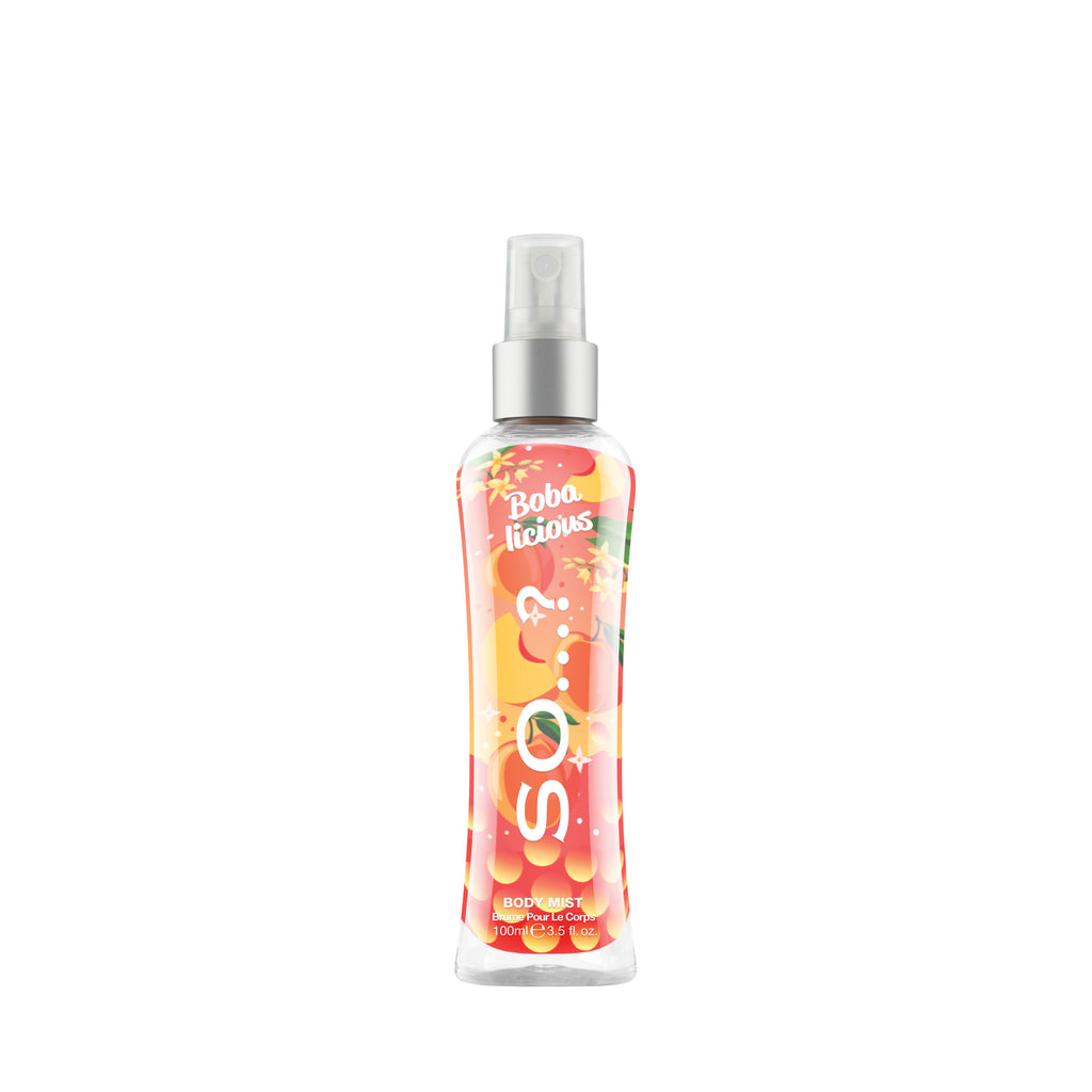 SO...?Bobalicous body mist er ekki prófað á dýrum, vegan og í endurnýjanlegum umbúðum