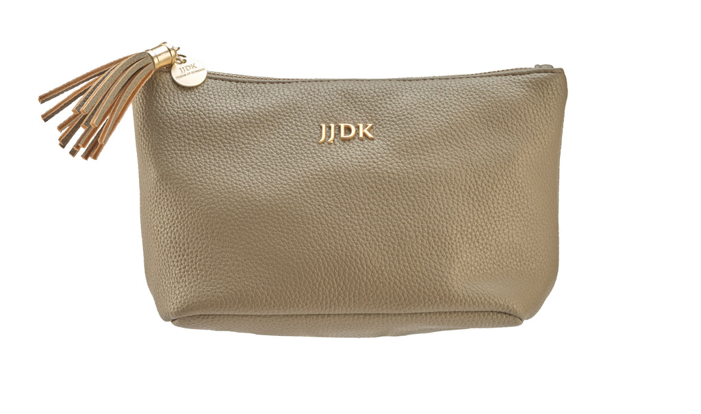 Ljósbrún snyrtitaska